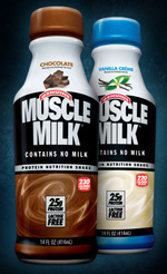 Containers of Muscle Milk 